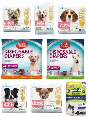 Disposable NIP Female Dog Diapers- Mixed Brands